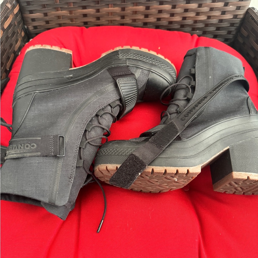 Converse Black Moto Boots